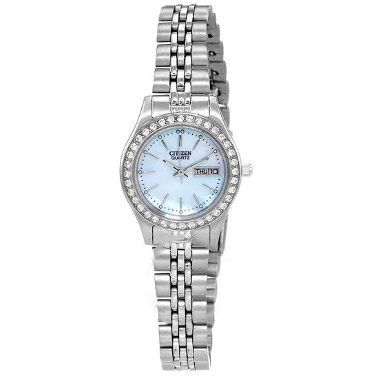 JMS always Watches Original Citizen Quartz Crystal Blue Dial Ladies Watch EQ053051N JMS always Watches Original Citizen Quartz Crystal Blue Dial Ladies Watch EQ053051N