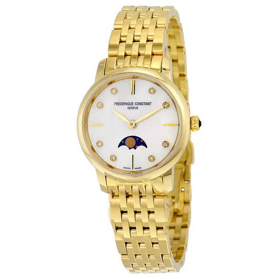 JMS always Watches Original Frederique Constant Slimline Moonphase Mother of Pearl Dial Ladies Watch FC206MPWD1S5B JMS always Watches Original Frederique Constant Slimline Moonphase Mother of Pearl Dial Ladies Watch FC206MPWD1S5B