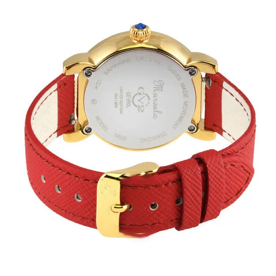 JMS always Watches Original GV2 by Gevril Marsala Vegan Diamond Mother of Pearl Dial Ladies Watch 9866V4 JMS always Watches Original GV2 by Gevril Marsala Vegan Diamond Mother of Pearl Dial Ladies Watch 9866V4