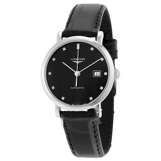 JMS always Watches Original Longines Elegant Black Diamond Dial Automatic Ladies Watch L43104572 JMS always Watches Original Longines Elegant Black Diamond Dial Automatic Ladies Watch L43104572