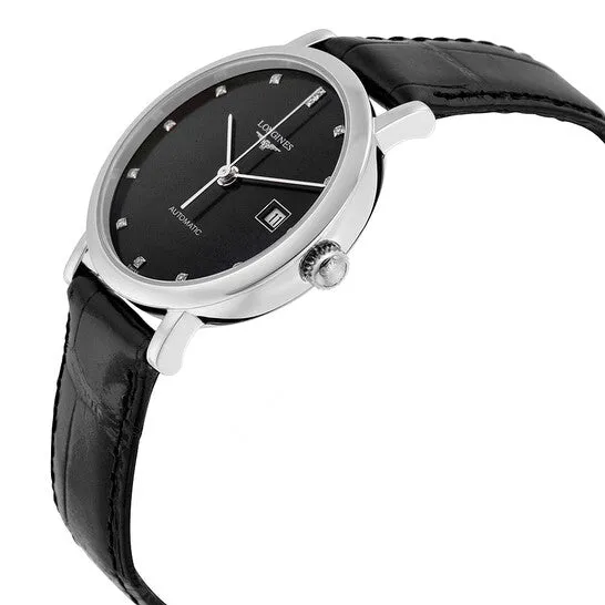 JMS always Watches Original Longines Elegant Black Diamond Dial Automatic Ladies Watch L43104572 JMS always Watches Original Longines Elegant Black Diamond Dial Automatic Ladies Watch L43104572