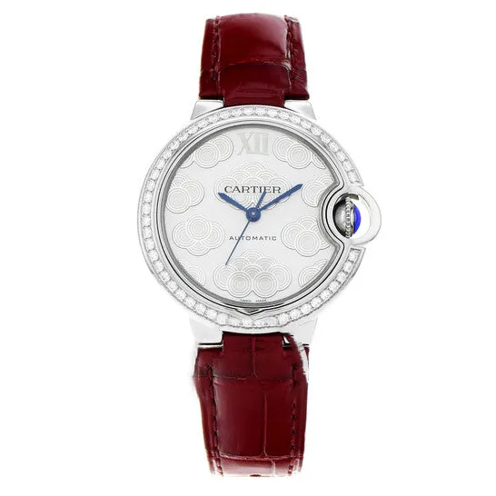 JMS always Watches Original Preowned Cartier Ballon Bleu de Cartier Diamond Silver Flinque Sunray Dial Ladies Watch W4BB0016 JMS always Watches Original Preowned Cartier Ballon Bleu de Cartier Diamond Silver Flinque Sunray Dial Ladies Watch W4BB0016