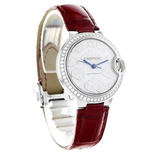 JMS always Watches Original Preowned Cartier Ballon Bleu de Cartier Diamond Silver Flinque Sunray Dial Ladies Watch W4BB0016 JMS always Watches Original Preowned Cartier Ballon Bleu de Cartier Diamond Silver Flinque Sunray Dial Ladies Watch W4BB0016