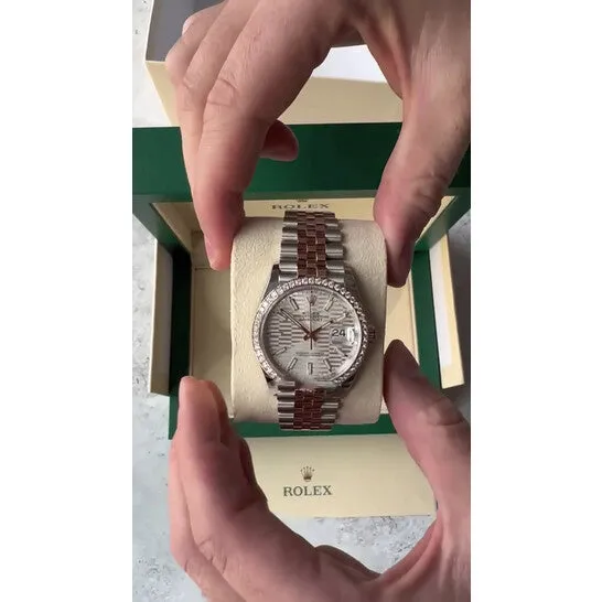 JMS always Watches Original Rolex Datejust 36 Fluted Motif Automatic Chronometer Diamond Watch M126281RBR0021 JMS always Watches Original Rolex Datejust 36 Fluted Motif Automatic Chronometer Diamond Watch M126281RBR0021