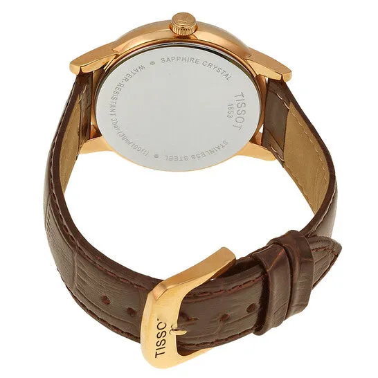 JMS always Watches Original Tissot Carson White Dial Brown Leather Mens Watch T0854103601200 JMS always Watches Original Tissot Carson White Dial Brown Leather Mens Watch T0854103601200