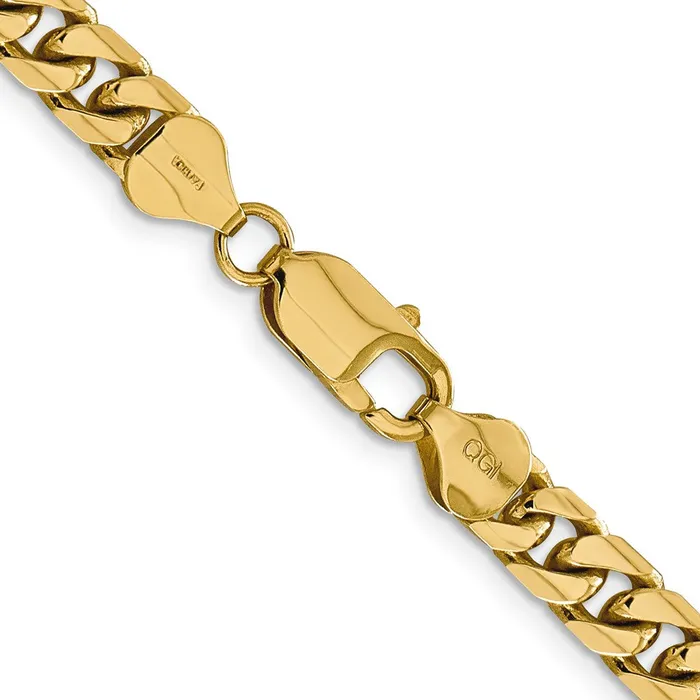 MDS Necklaces 14K Yellow Gold 28 inch 625mm Solid Miami Cuban Link with Lobster Clasp Chain Necklace MDS Necklaces 14K Yellow Gold 28 inch 625mm Solid Miami Cuban Link with Lobster Clasp Chain Necklace