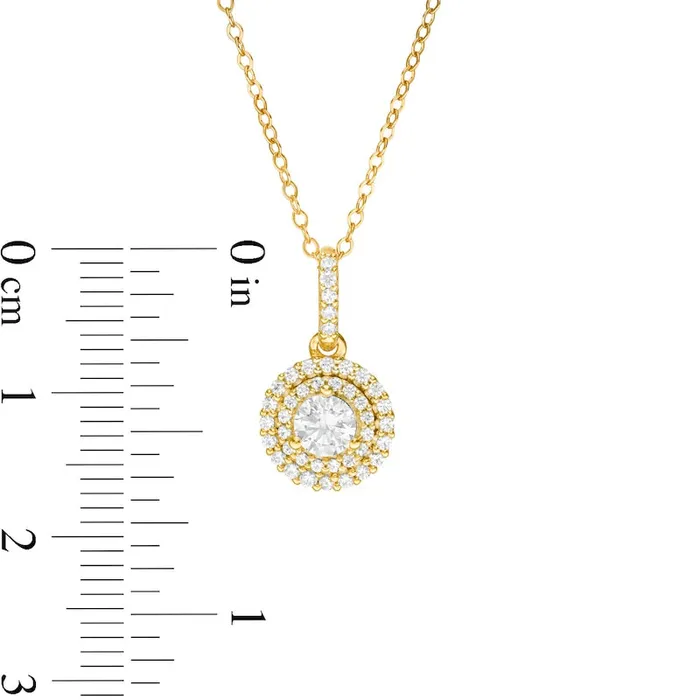 Necklaces 063 CT TW Natural Diamond Double Frame Pendant in 14K Gold Goldia Necklaces 063 CT TW Natural Diamond Double Frame Pendant in 14K Gold Goldia