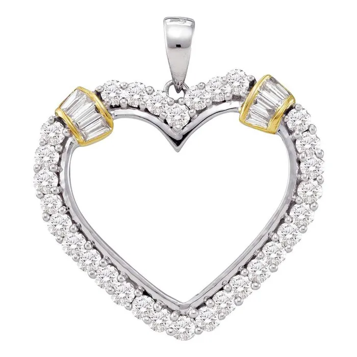 Necklaces 1 CTDiamond HEART PENDANT gndatlanta