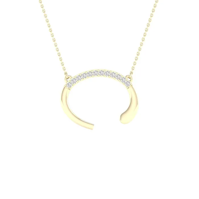 Necklaces 10k Yellow Gold Round Diamond Initial C Letter Necklace 120 Cttw gndatlanta Necklaces 10k Yellow Gold Round Diamond Initial C Letter Necklace 120 Cttw gndatlanta