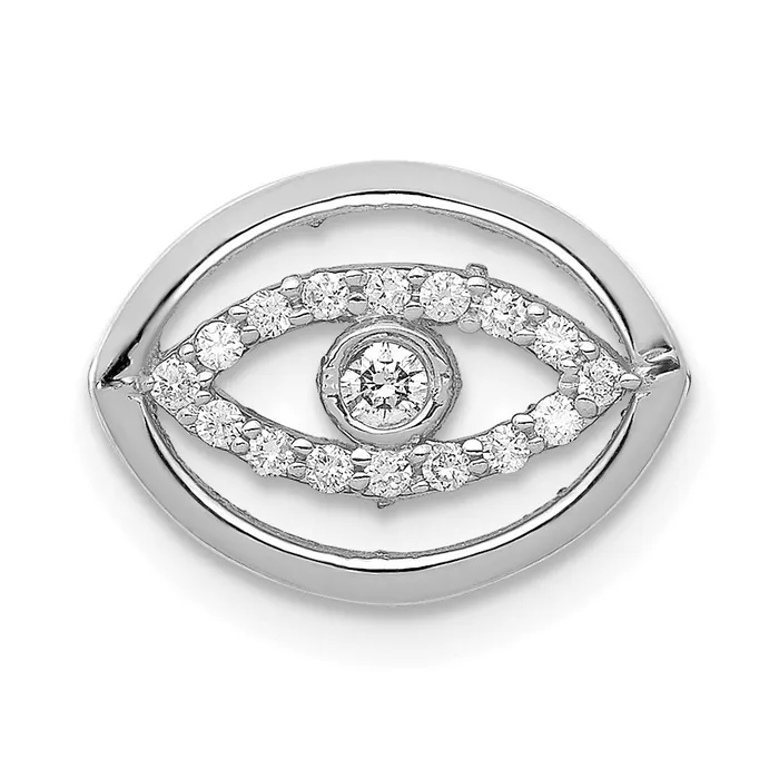 Necklaces 14k White Gold 110ct Diamond Halo Evil Eye Chain Slide Goldiacom Necklaces 14k White Gold 110ct Diamond Halo Evil Eye Chain Slide Goldiacom