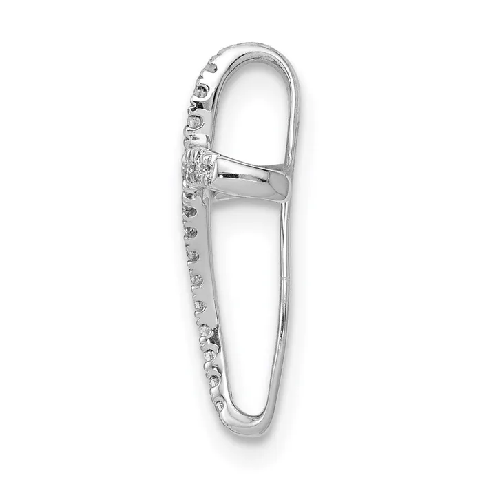 Necklaces Goldia 14k White Gold 115ct Real Diamond Cross Pendant