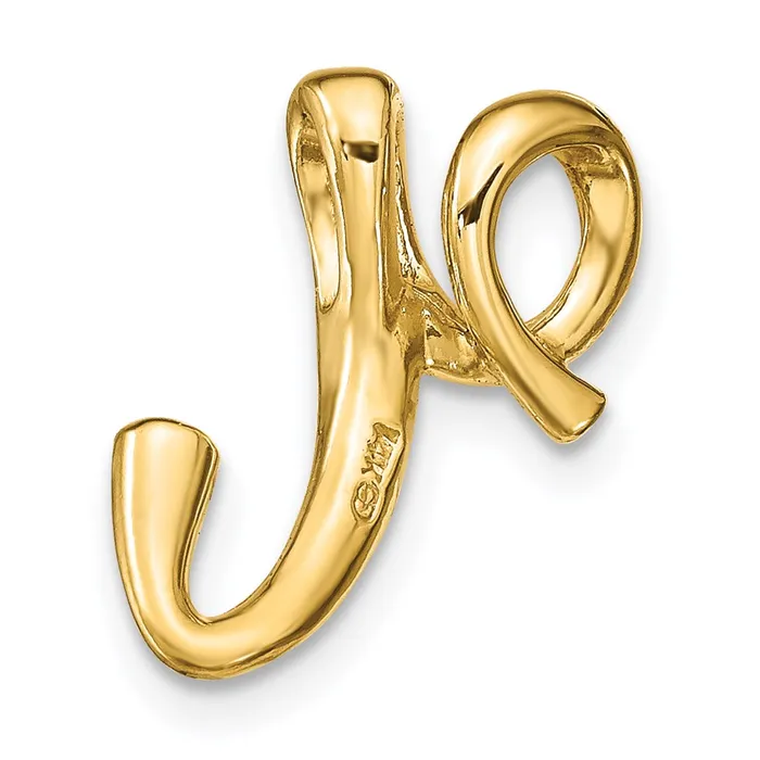 Necklaces Goldia 14k Yellow Gold Polished Letter R Initial Slide