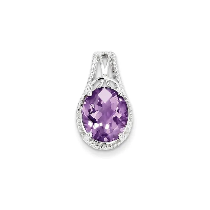 Necklaces Goldia Sterling Silver Amethyst Pendant