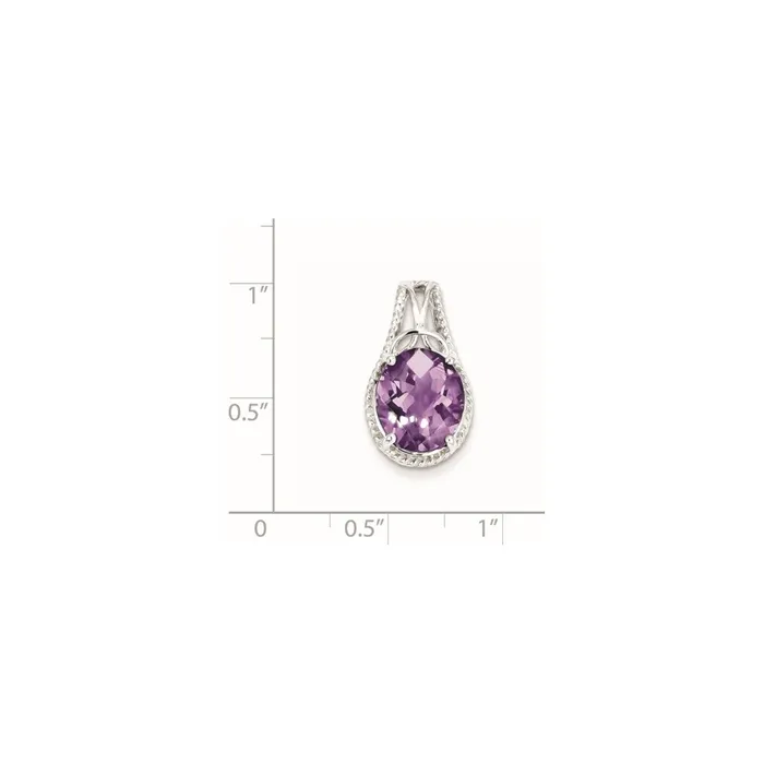 Necklaces Goldia Sterling Silver Amethyst Pendant