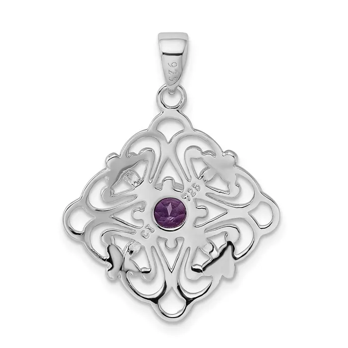 Necklaces Goldia Sterling Silver Amethyst Pendant