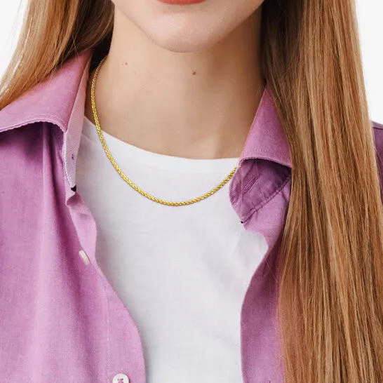 Necklaces JMS always Original Amour 19mm Super Ultra Light Hollow Rope Chain Necklace in 14k Yellow Gold 18 in Necklaces JMS always Original Amour 19mm Super Ultra Light Hollow Rope Chain Necklace in 14k Yellow Gold 18 in