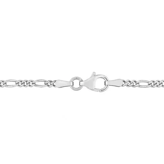 Necklaces JMS always Original AMOUR 22mm Figaro Chain Necklace In Sterling Silver 24 In Necklaces JMS always Original AMOUR 22mm Figaro Chain Necklace In Sterling Silver 24 In