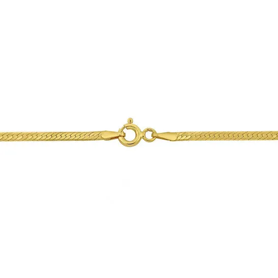 Necklaces JMS always Original AMOUR 2mm Herringbone Chain Necklace In 10K Yellow Gold 18 In Necklaces JMS always Original AMOUR 2mm Herringbone Chain Necklace In 10K Yellow Gold 18 In