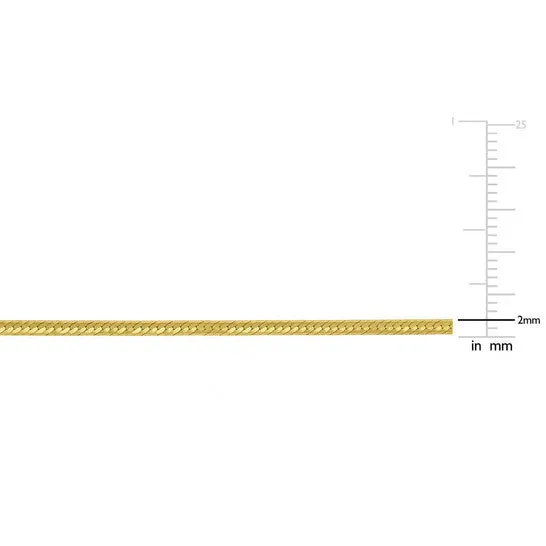 Necklaces JMS always Original AMOUR 2mm Herringbone Chain Necklace In 10K Yellow Gold 18 In Necklaces JMS always Original AMOUR 2mm Herringbone Chain Necklace In 10K Yellow Gold 18 In