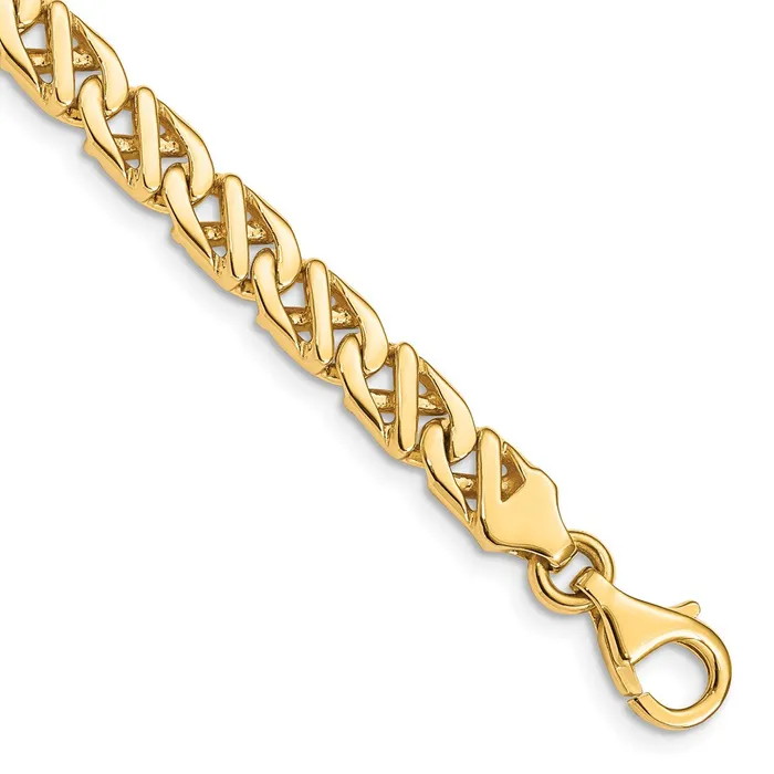 Necklaces Solid 14K Yellow Gold 24 inch 61mm Hand Polished Fancy Link with Fancy Lobster Clasp Chain Necklace MDS Necklaces Solid 14K Yellow Gold 24 inch 61mm Hand Polished Fancy Link with Fancy Lobster Clasp Chain Necklace MDS