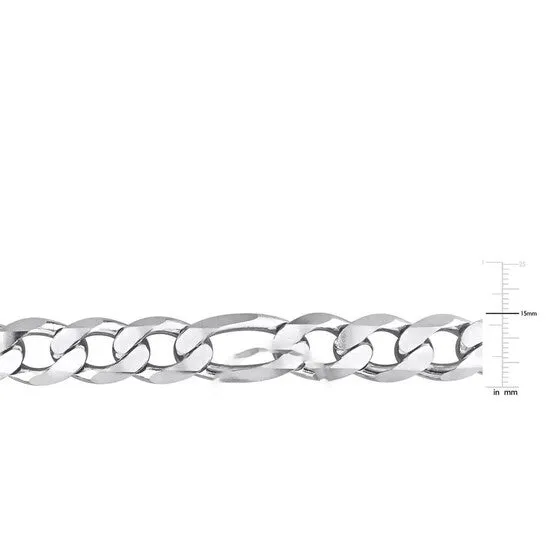 Original AMOUR 145mm Figaro Chain Necklace In Sterling Silver 24 In JMS always Necklaces Original AMOUR 145mm Figaro Chain Necklace In Sterling Silver 24 In JMS always Necklaces