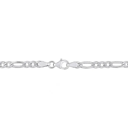 Original AMOUR 38mm Figaro Chain Necklace In Sterling Silver 18 In JMS always Necklaces Original AMOUR 38mm Figaro Chain Necklace In Sterling Silver 18 In JMS always Necklaces