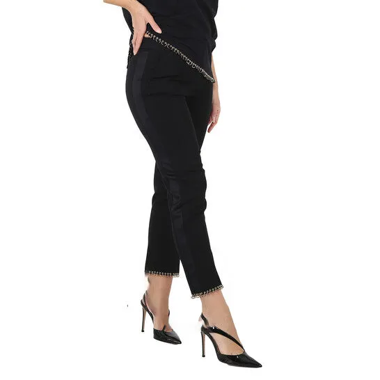Original Burberry Ladies Black Hanover RingPierced Wool Tailored Trousers Brand Size 8 US Size 6 JMS always Rings Original Burberry Ladies Black Hanover RingPierced Wool Tailored Trousers Brand Size 8 US Size 6 JMS always Rings