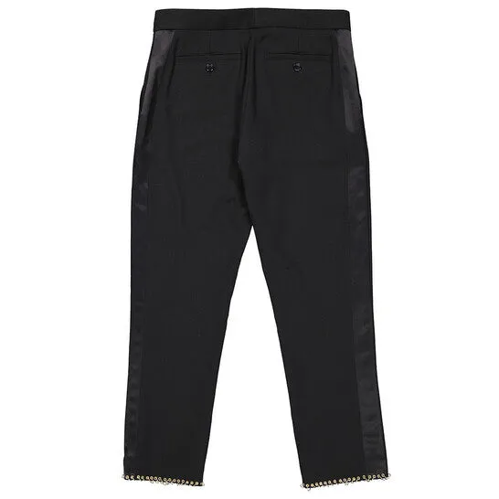 Original Burberry Ladies Black Hanover RingPierced Wool Tailored Trousers Brand Size 8 US Size 6 JMS always Rings Original Burberry Ladies Black Hanover RingPierced Wool Tailored Trousers Brand Size 8 US Size 6 JMS always Rings