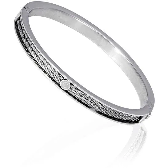 Original Charriol Forever Thin Stainless Steel Bangle JMS always Bracelets Original Charriol Forever Thin Stainless Steel Bangle JMS always Bracelets