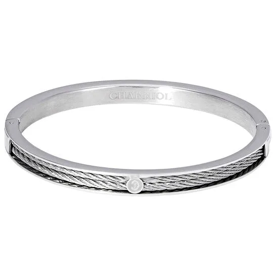 Original Charriol Forever Thin Stainless Steel Bangle JMS always Bracelets Original Charriol Forever Thin Stainless Steel Bangle JMS always Bracelets