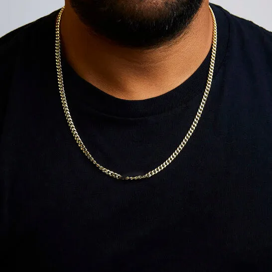 Original Haus of Brilliance SemiSolid 14K Yellow Gold 45mm Miami Cuban Chain Necklace Unisex Chain 22 Inches JMS always Necklaces Original Haus of Brilliance SemiSolid 14K Yellow Gold 45mm Miami Cuban Chain Necklace Unisex Chain 22 Inches JMS always Necklaces
