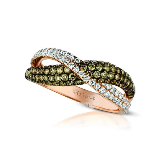 Original Le Vian Chocolatier Ring Chocolate Diamonds Vanilla Diamonds set in 14K Strawberry Gold Ring Size 7 ZUFX 74 JMS always Rings Original Le Vian Chocolatier Ring Chocolate Diamonds Vanilla Diamonds set in 14K Strawberry Gold Ring Size 7 ZUFX 74 JMS always Rings