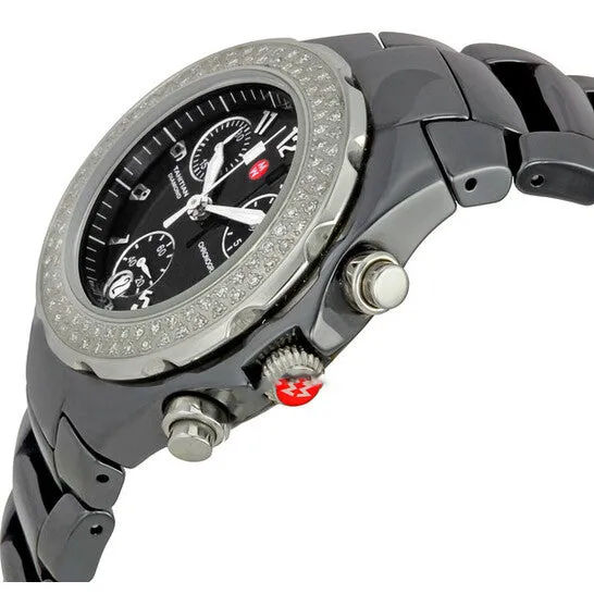 Original Michele Tahitian Ceramic Black Diamond Ladies Watch MWW12A000005 JMS always Watches Original Michele Tahitian Ceramic Black Diamond Ladies Watch MWW12A000005 JMS always Watches