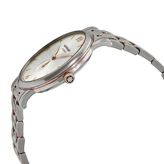 Original MontBlanc Star Classique Silver Dial Automatic Mens Steel and 18kt Rose Gold Watch 107916 JMS always Earrings Original MontBlanc Star Classique Silver Dial Automatic Mens Steel and 18kt Rose Gold Watch 107916 JMS always Earrings