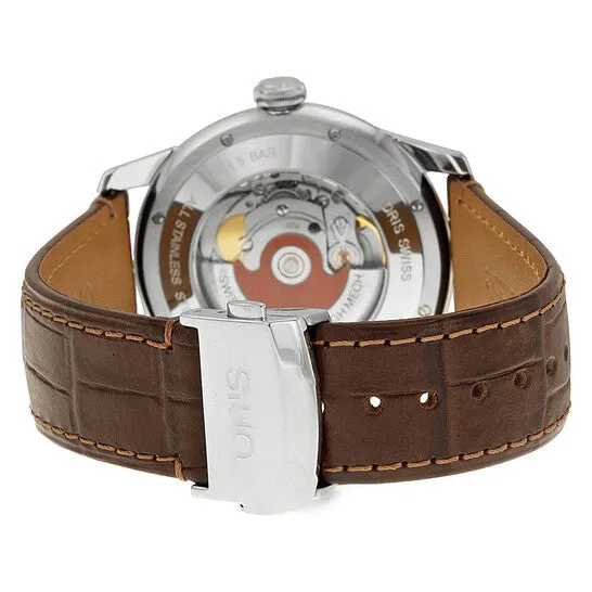 Original Oris Artelier Date Silver Dial Brown Leather Mens Watch 73376704051LS JMS always Watches Original Oris Artelier Date Silver Dial Brown Leather Mens Watch 73376704051LS JMS always Watches
