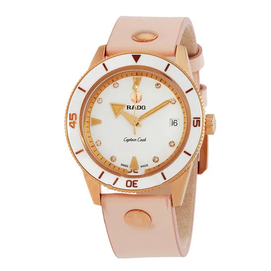 Original Rado Captain Cook Automatic Diamond White Dial Ladies Watch R32139708 JMS always Watches Original Rado Captain Cook Automatic Diamond White Dial Ladies Watch R32139708 JMS always Watches