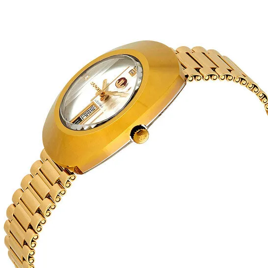 Original Rado Original Silver Diamond Dial Mens Yellow GoldTone L Watch R12413783 JMS always Rings Original Rado Original Silver Diamond Dial Mens Yellow GoldTone L Watch R12413783 JMS always Rings