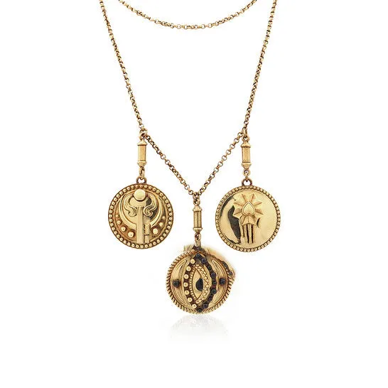 Original Roberto Cavalli Ladies Metallic Lucky Coin Choker Necklace JMS always Necklaces Original Roberto Cavalli Ladies Metallic Lucky Coin Choker Necklace JMS always Necklaces