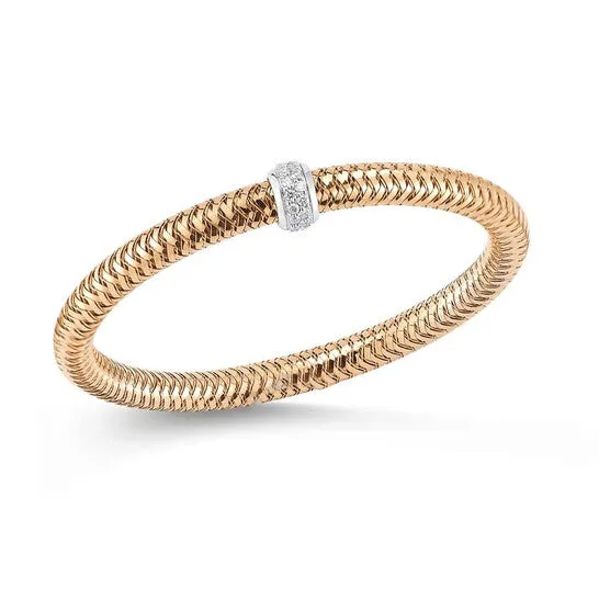 Original Roberto Coin 18K Rose Gold 022 Diamond Primavera Bracelet 557183Ahbax0 JMS always Bracelets Original Roberto Coin 18K Rose Gold 022 Diamond Primavera Bracelet 557183Ahbax0 JMS always Bracelets