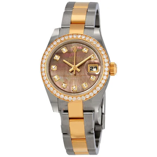 Original Rolex Datejust Automatic Diamond Stainless Steel with 18k Yellow Gold Oyster Ladies Watch 179383BKMDO JMS always Bracelets Original Rolex Datejust Automatic Diamond Stainless Steel with 18k Yellow Gold Oyster Ladies Watch 179383BKMDO JMS always Bracelets