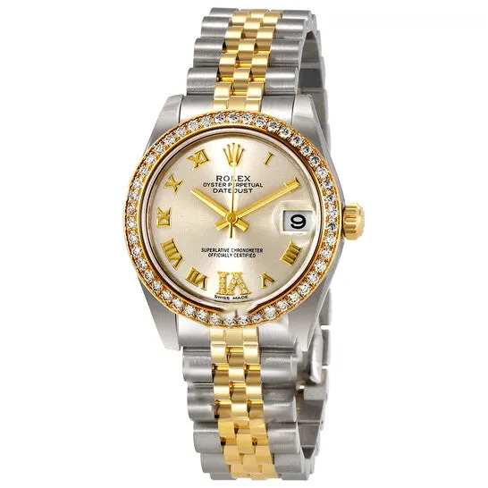 Original Rolex Datejust Lady 31 Silver Dial Stainless Steel and 18K Yellow Gold Jubilee Bracelet Automatic Watch 178383SRDJ JMS always Bracelets Original Rolex Datejust Lady 31 Silver Dial Stainless Steel and 18K Yellow Gold Jubilee Bracelet Automatic Watch 178383SRDJ JMS always Bracelets