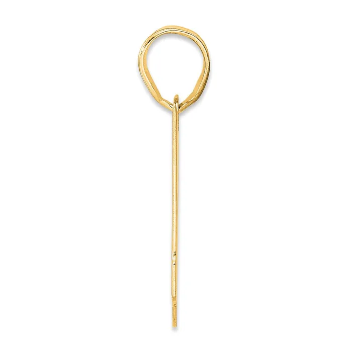 PreStyled Sets 14k Yellow Gold Polished Block Number 51 Pendant Goldia