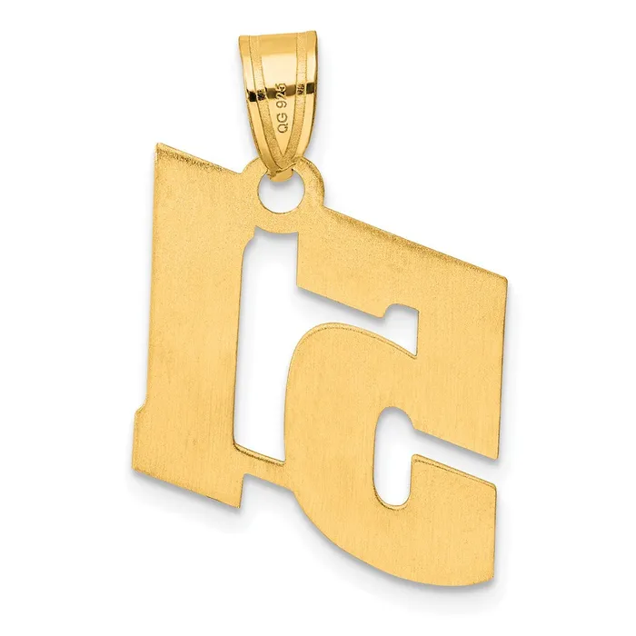 PreStyled Sets 14k Yellow Gold Polished Block Number 51 Pendant Goldia