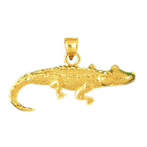 PreStyled Sets Goldia 14K Gold Alligator Pendant
