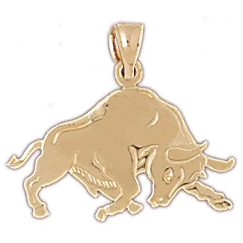 PreStyled Sets Goldia 14K Gold Rodeo Steer Pendant