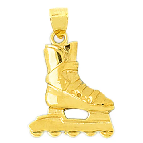 PreStyled Sets Goldia 14K Gold Rollerblade Pendant