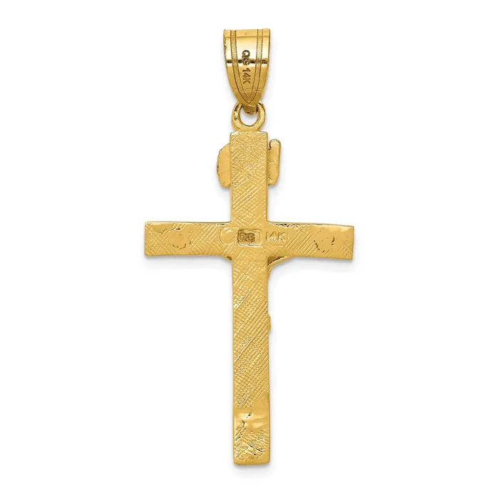 PreStyled Sets Goldia 14k Yellow Gold INRI Crucifix Pendant