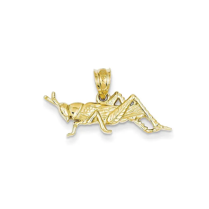 PreStyled Sets Goldia 14k Yellow Gold Polished OpenBacked Grasshopper Pendant PreStyled Sets Goldia 14k Yellow Gold Polished OpenBacked Grasshopper Pendant