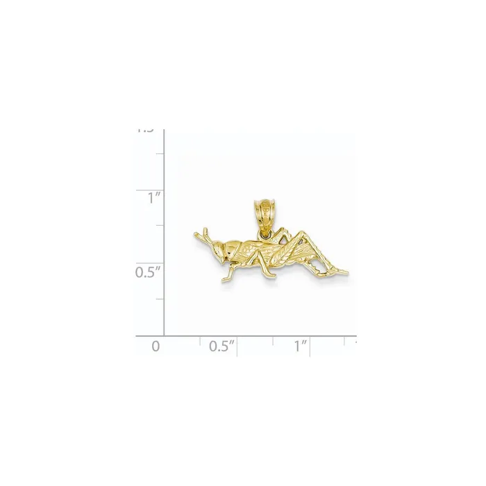PreStyled Sets Goldia 14k Yellow Gold Polished OpenBacked Grasshopper Pendant
