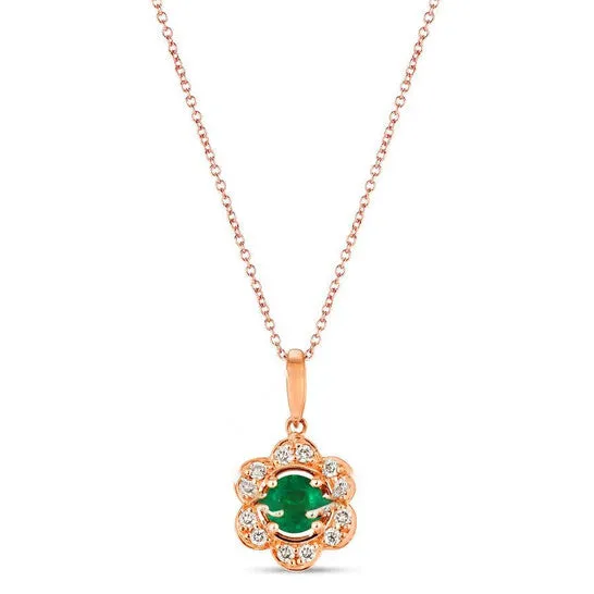 PreStyled Sets JMS always Original Le Vian Costa Smeralda Emeralds Pendant set in 14K Honey Gold PreStyled Sets JMS always Original Le Vian Costa Smeralda Emeralds Pendant set in 14K Honey Gold